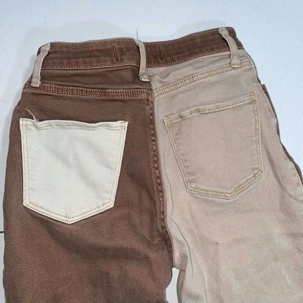 Hollister Women’s Ultra High Rise Dad Patchwork Pants | Size W24 x L31 - Picture 11 of 11